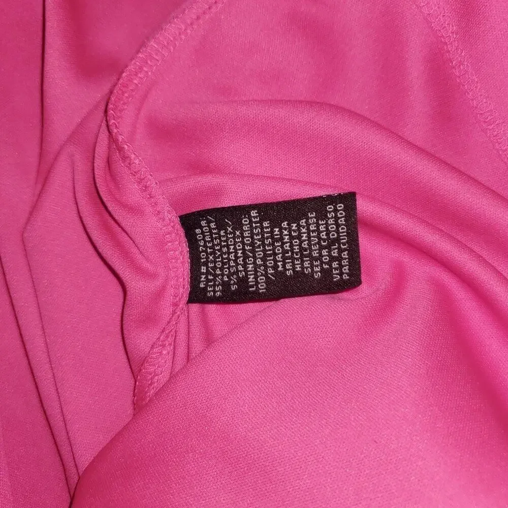 Leslie Fay Pink A line Dress || sz4 || EUC - Picture 10 of 14